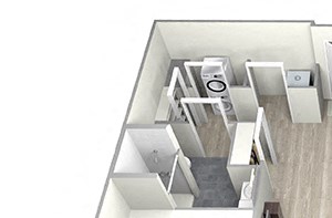 2 Bed 2 Bath TrubD Floor Plan 2 Bed 2 Bath TrubD Floor Plan at 735 Truman, Massachusetts